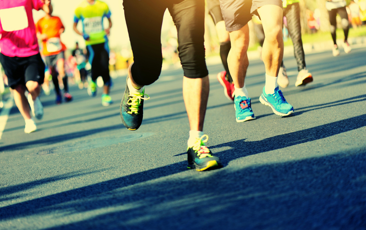 marathon runners, jogging, race